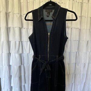 Inc International Concepts Belted denim dress